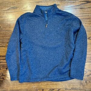 IZOD Blue Knit Quarter-Zip Sweater